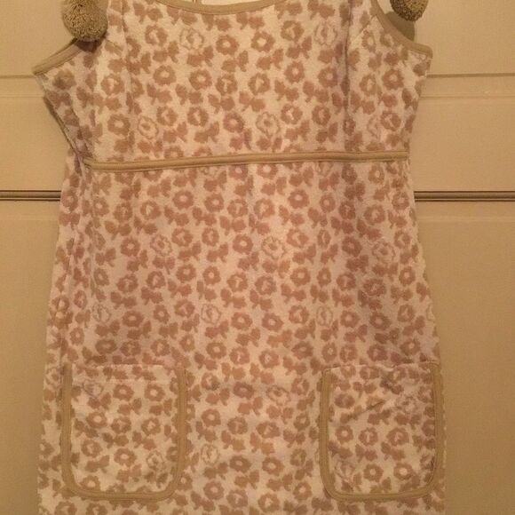 Teddy Fresh Tan Women’s Floral Jacquard Terry Dress - Picture 4 of 8